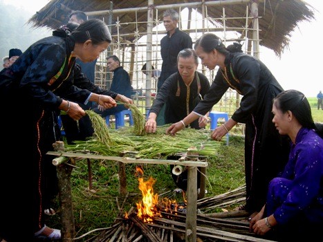 La fête du nouveau riz chez les Thaï - ảnh 2